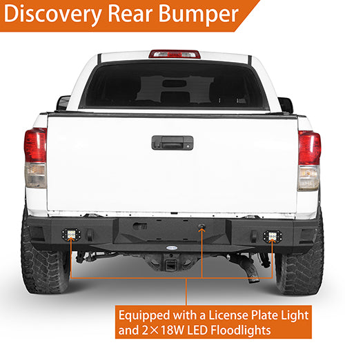 Front Bumper w/Hoop & Rear Bumper for 2007-2013 Toyota Tundra - u-Box Offroad BXG.5200+5201 14