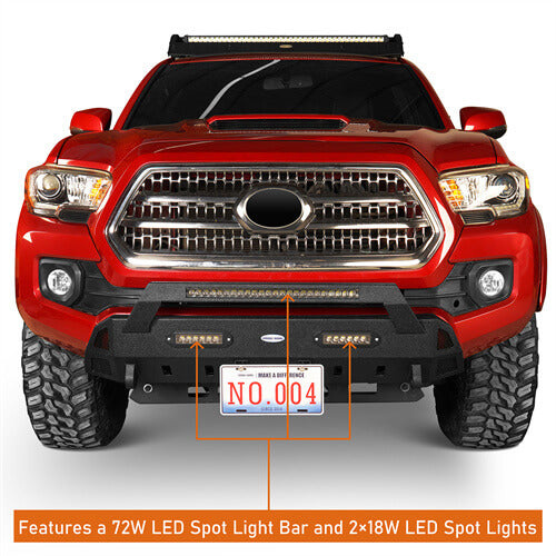 Tacoma Front & Rear Bumpers Combo for 2016-2023 Toyota Tacoma 3rd Gen - u-Box Offroad BXG.4203+4200 11