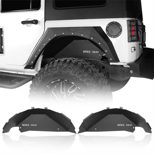 Jeep JK Rear Inner Fender Liners for 2007-2018 Jeep Wrangler JK - u-Box ...