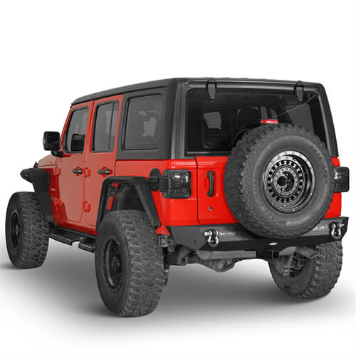 Jeep JL Rear Bumper w/2 Hitch Receiver for 2018-2024 Jeep