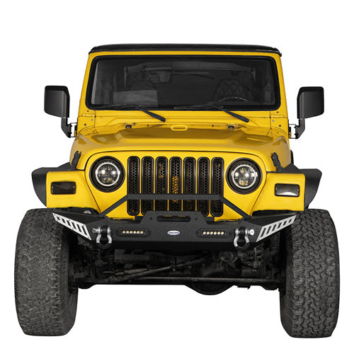 Jeep TJ Front and Rear Bumper Combo for 1987-2006 Jeep Wrangler TJ YJ