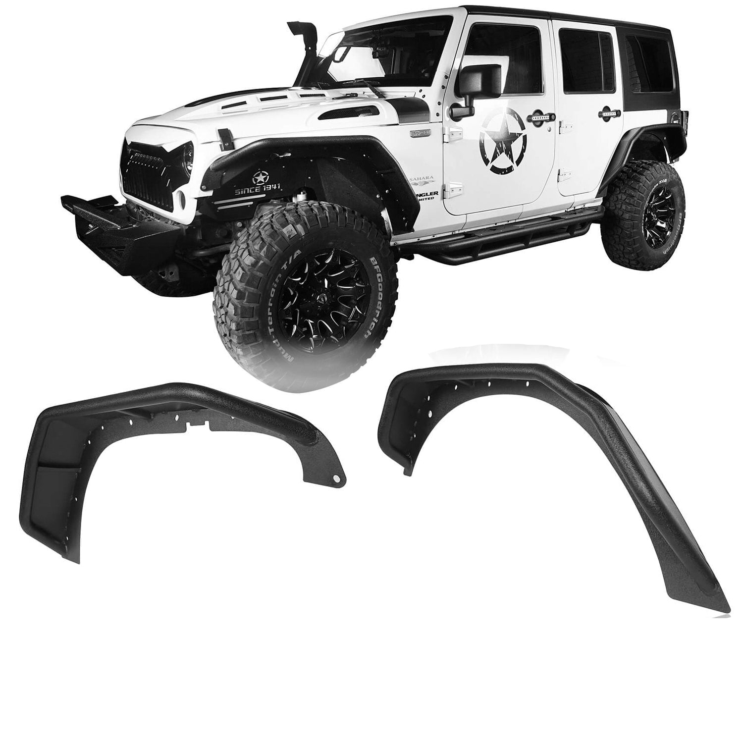 Jeep Wrangler JK Tube Fender