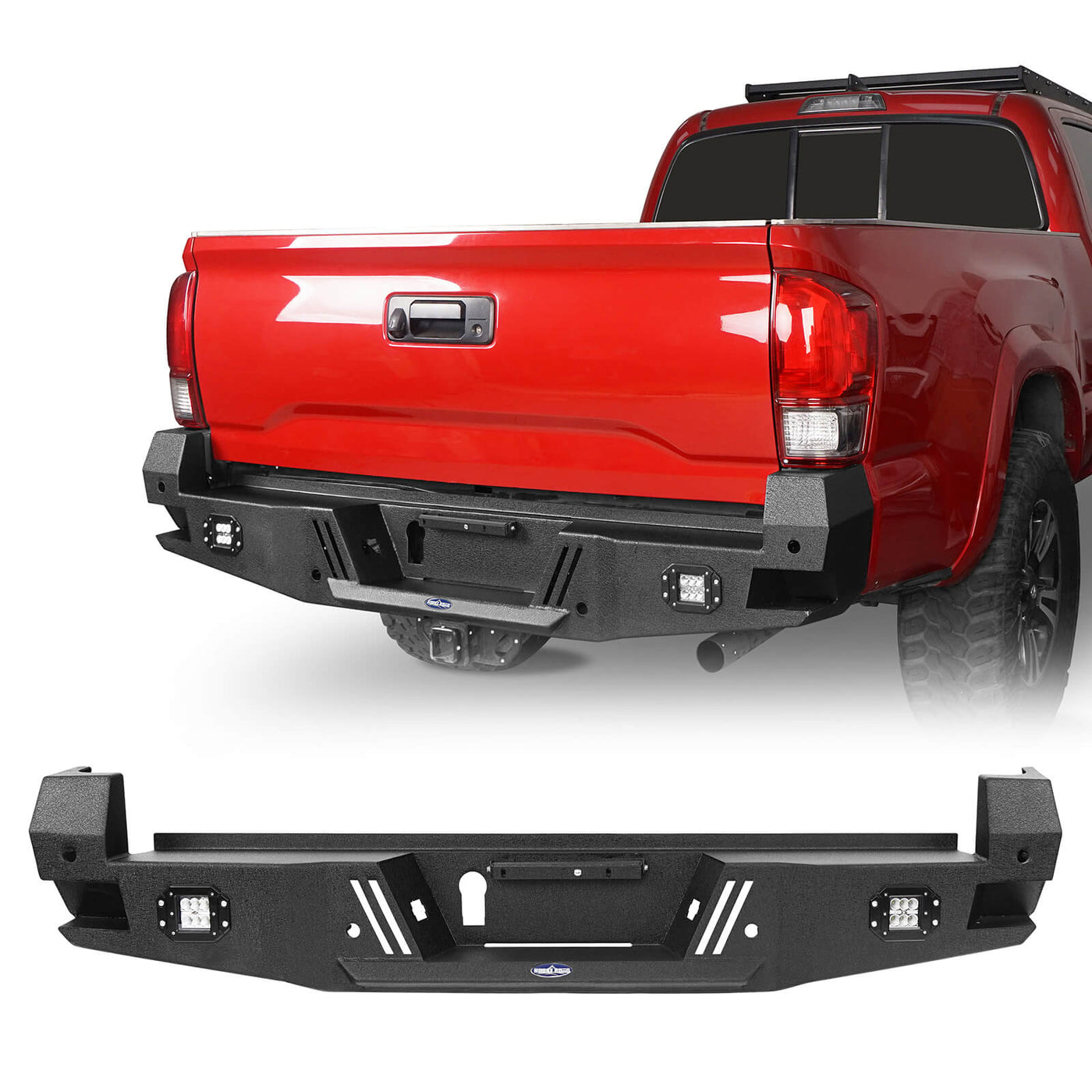 Tacoma Front & Rear Bumpers Combo for 2016-2021 Toyota Tacoma 3rd Gen ...