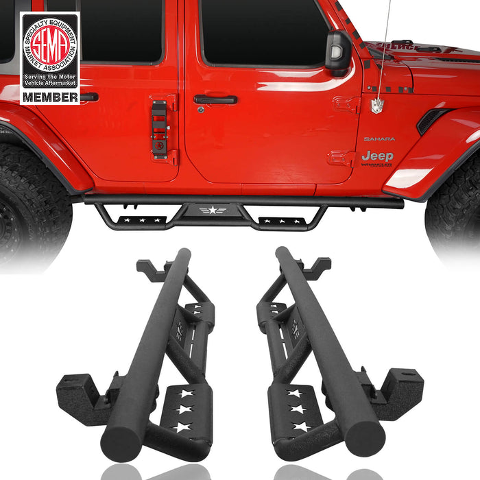 Mad Max Front Bumper with Grill & Side Steps(18-24 Jeep Wrangler JL 4 Door) - u-Box