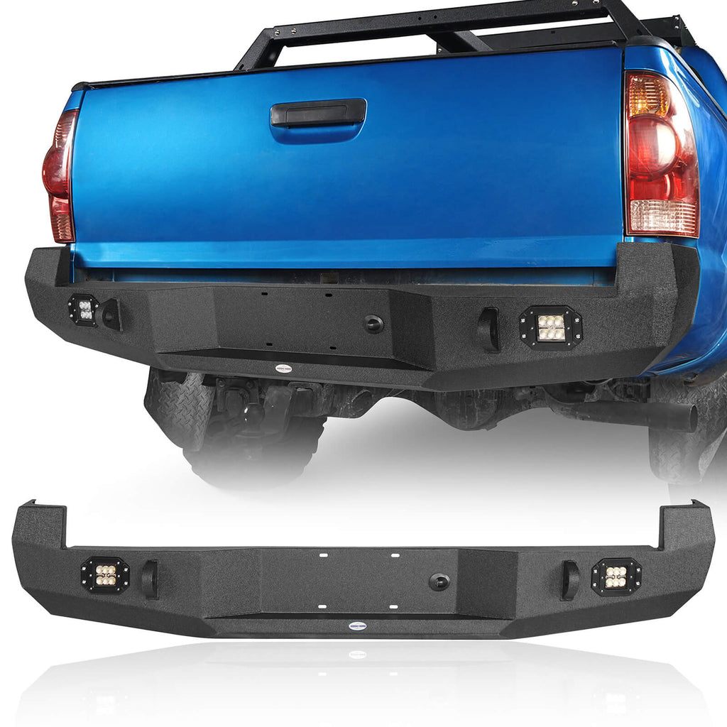 Toyota Tacoma Rear Bumper w/2 ×18W LED Floodlights for 2005-2015 Toyota ...