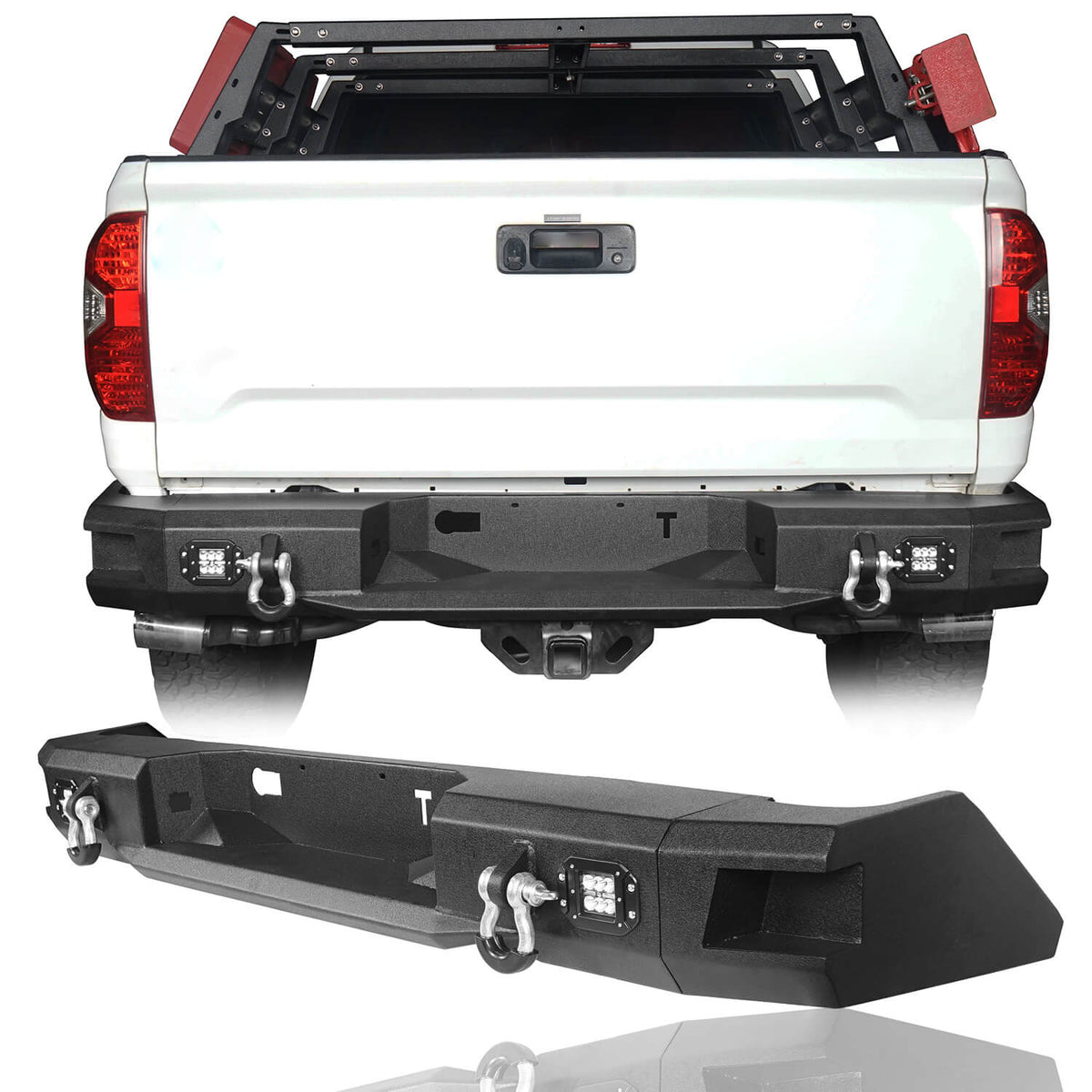 Rear Bumper Toyota Tundra Full Width Rear Bumper for 2014-2021 Toyota ...