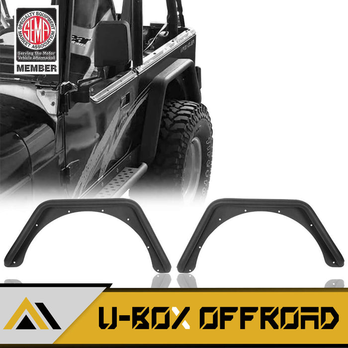 Rear Fender Flares(87-95 Jeep Wrangler YJ) - u-Box